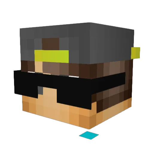 tadeas100 Minecraft avatar head, 3D render