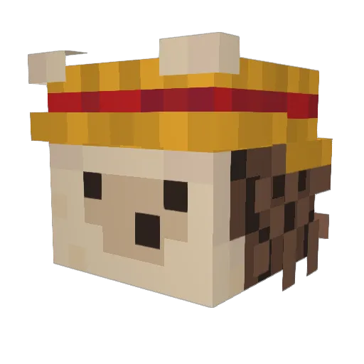 tadezx Minecraft avatar head, 3D render