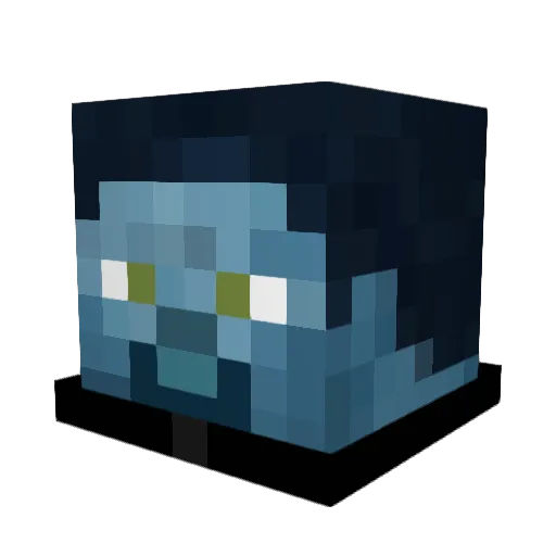 taduha Minecraft avatar head, 3D render