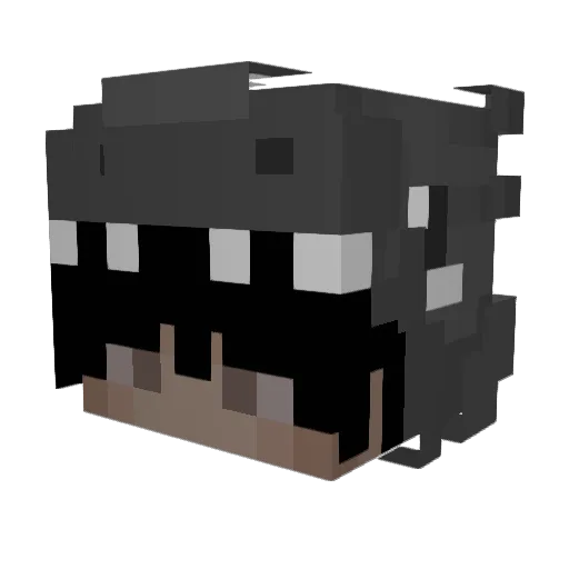 tadziik_ Minecraft avatar head, 3D render