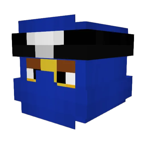 tadziolivexdd Minecraft avatar head, 3D render