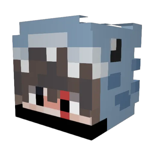 taehyeongoh Minecraft avatar head, 3D render