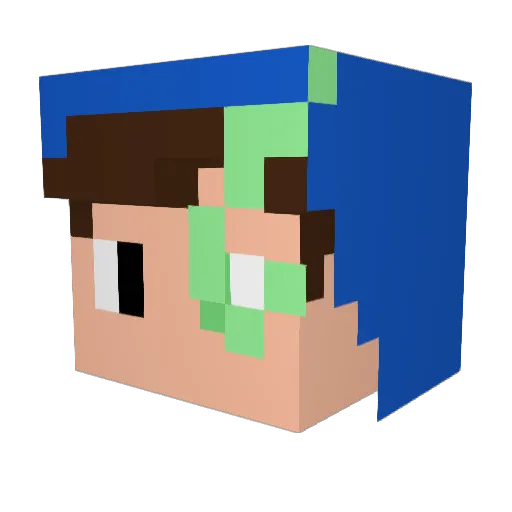 taejoon0219 Minecraft avatar head, 3D render