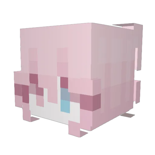 taek7 Minecraft avatar head, 3D render