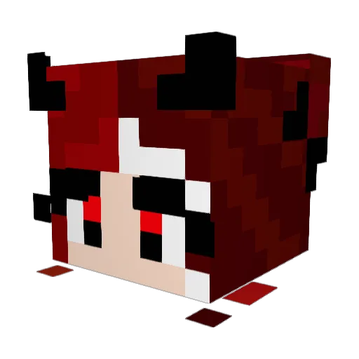 taemeover7 Minecraft avatar head, 3D render
