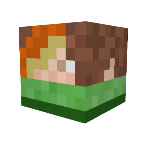 taenku Minecraft avatar head, 3D render