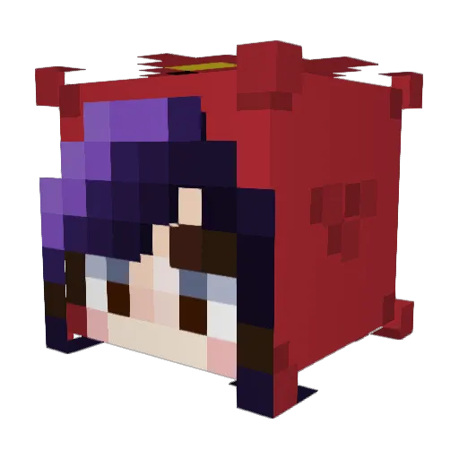 taereSC Minecraft avatar head, 3D render