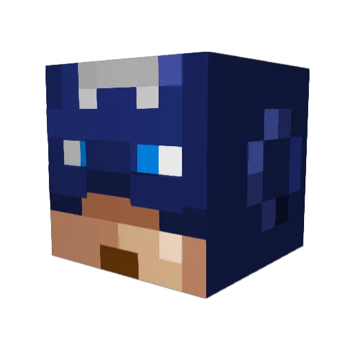 taewooki111 Minecraft avatar head, 3D render