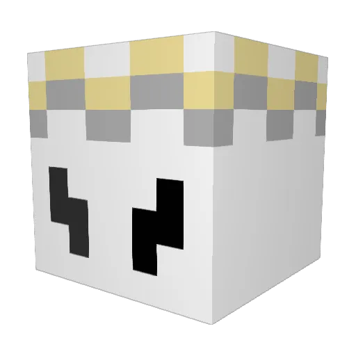 taffy100 Minecraft avatar head, 3D render