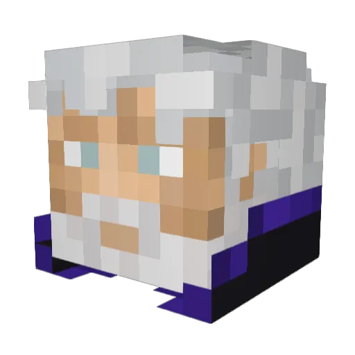 tag1544 Minecraft avatar head, 3D render