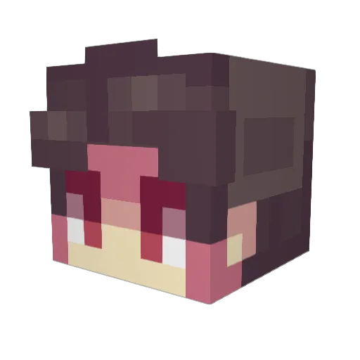 tagOB Minecraft avatar head, 3D render