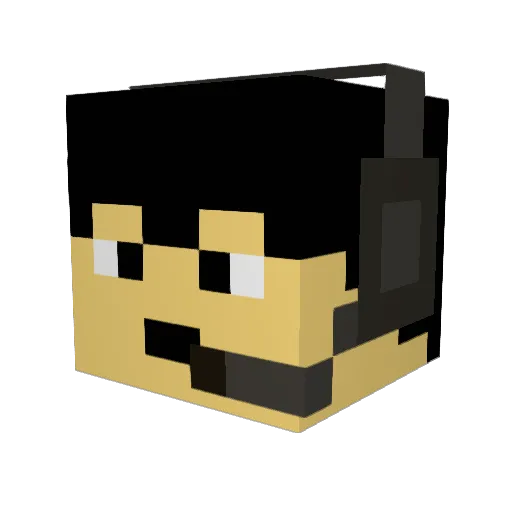 tagaiza2129 Minecraft avatar head, 3D render