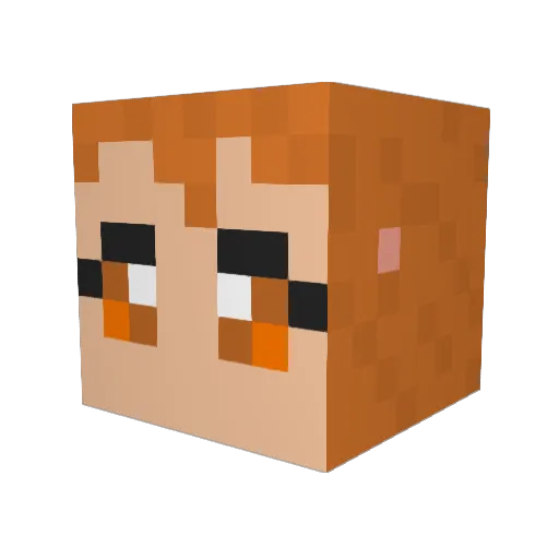 tagiru Minecraft avatar head, 3D render