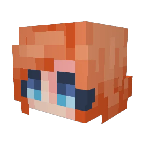 tagthai Minecraft avatar head, 3D render