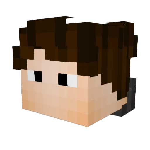 taheiko Minecraft avatar head, 3D render