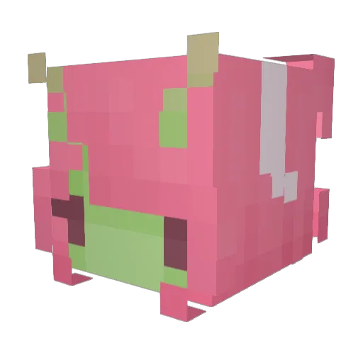 tahroh Minecraft avatar head, 3D render