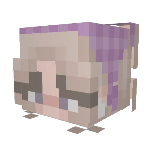 tai235 Minecraft avatar head, 3D render