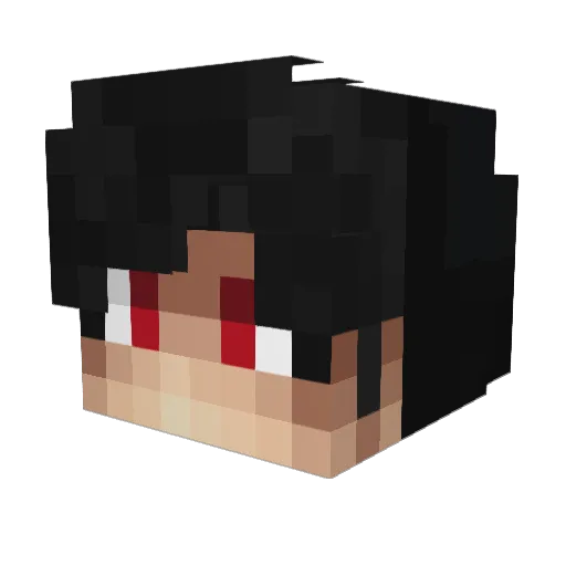 tai_rain Minecraft avatar head, 3D render