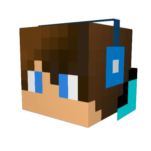 taichi3306 Minecraft avatar head, 3D render