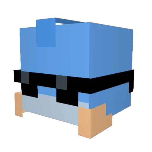 taichi4621 Minecraft avatar head, 3D render