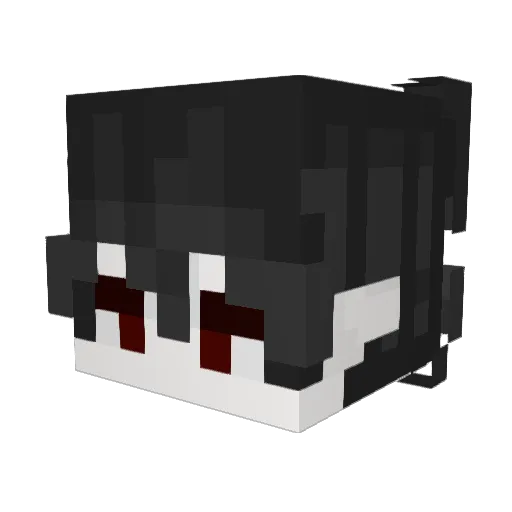 taidieli Minecraft avatar head, 3D render