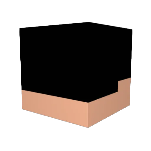 taiga820 Minecraft avatar head, 3D render