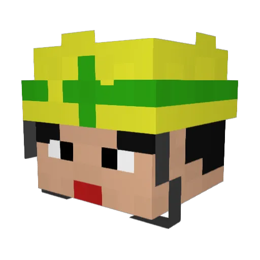 taiharu7 Minecraft avatar head, 3D render