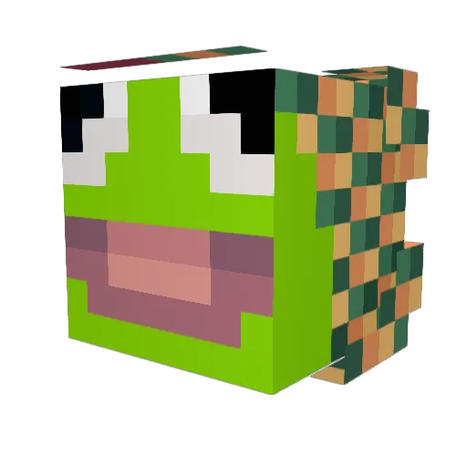taikijmiyahi Minecraft avatar head, 3D render