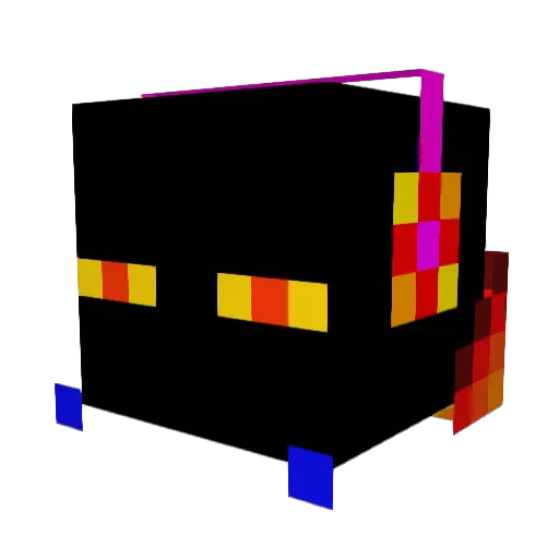 tailflapper Minecraft avatar head, 3D render