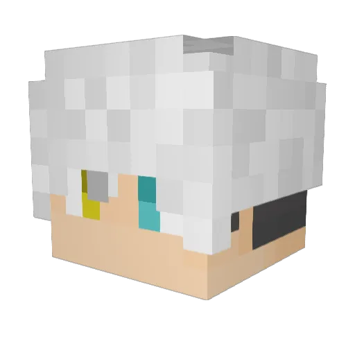 taimakyo Minecraft avatar head, 3D render