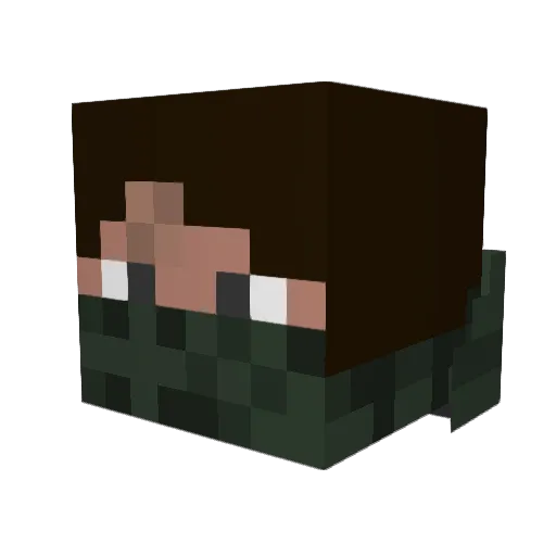 taimig Minecraft avatar head, 3D render