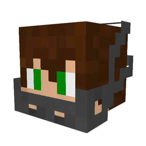 tainetu_cup Minecraft avatar head, 3D render