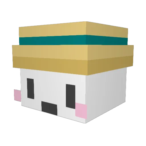 taipon_taka Minecraft avatar head, 3D render