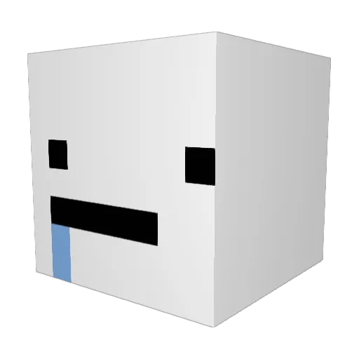 taireko Minecraft avatar head, 3D render