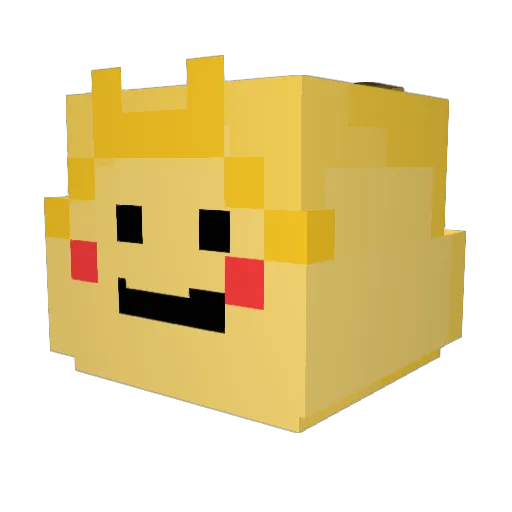 taisaku73 Minecraft avatar head, 3D render