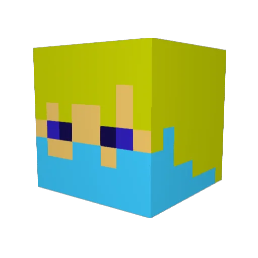 taisei201 Minecraft avatar head, 3D render