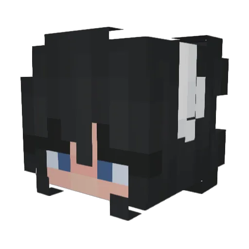 taitaixs Minecraft avatar head, 3D render
