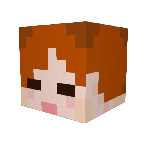 taiyo_c Minecraft avatar head, 3D render