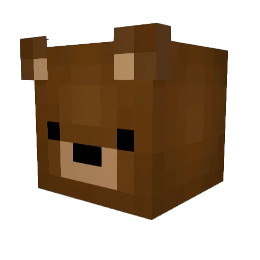 tajcreeper Minecraft avatar head, 3D render