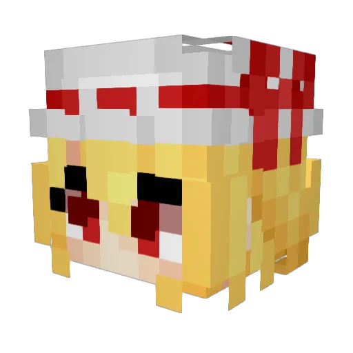 tajeee Minecraft avatar head, 3D render