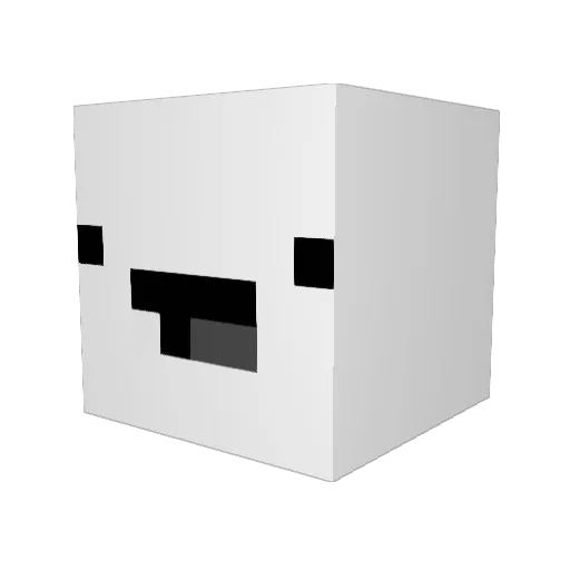 tajiiix Minecraft avatar head, 3D render