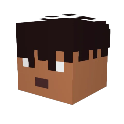 tajus666 Minecraft avatar head, 3D render
