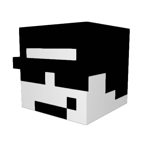 taka24h Minecraft avatar head, 3D render