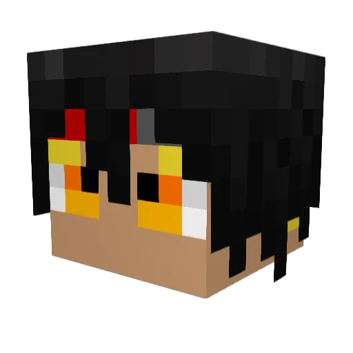 taka712 Minecraft avatar head, 3D render