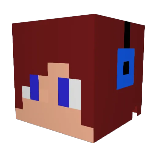 taka932 Minecraft avatar head, 3D render
