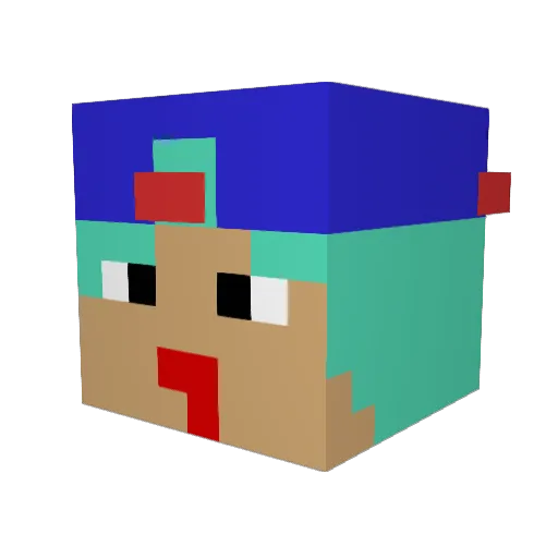takadai620 Minecraft avatar head, 3D render
