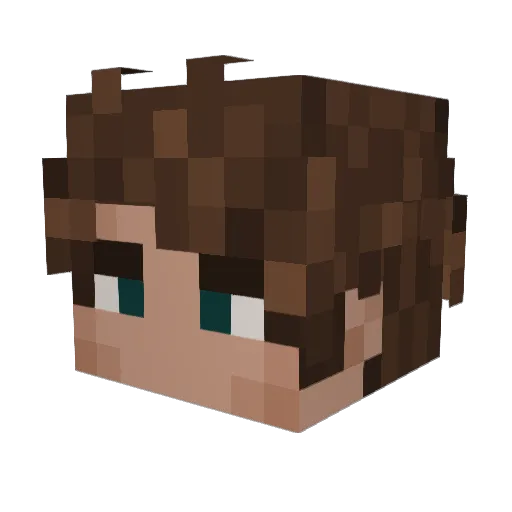takagee Minecraft avatar head, 3D render