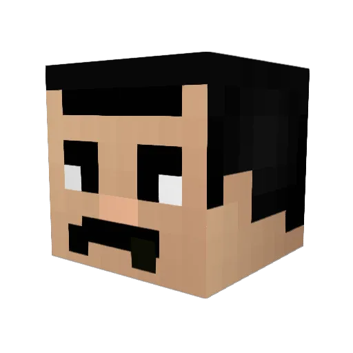 takahau Minecraft avatar head, 3D render