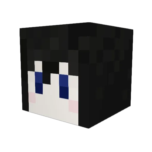 takaion Minecraft avatar head, 3D render