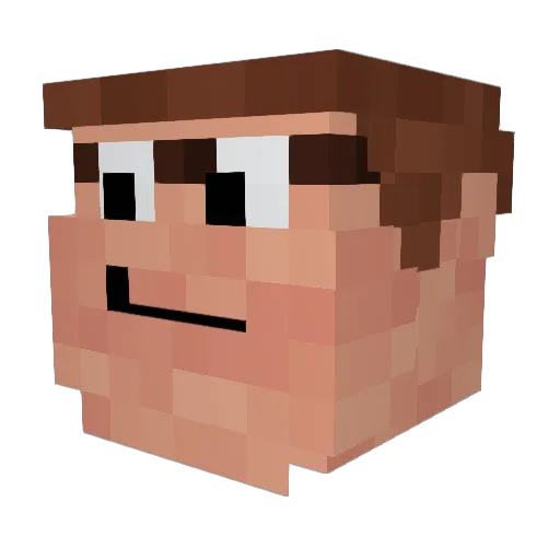 takaki_0 Minecraft avatar head, 3D render